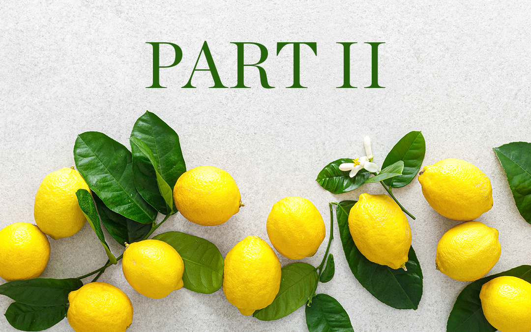 When Life Gives You Lemons … Part II